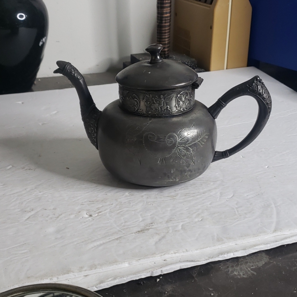 Jennings Bros Silver Plated Decorative Teapot